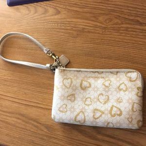 Cute heart Coach wristlet